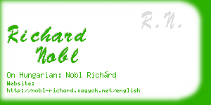 richard nobl business card