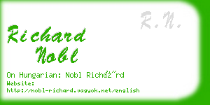 richard nobl business card